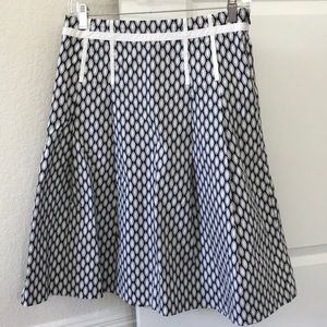 GAP A-line Skirt with White Ribbon Trim